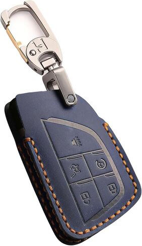 Premium Leather 5-Button Key Fob Cover for Honda Prologue 2024 2025, Compatible with Acura ZDX 2024 2025 Remote Key Holder Case Accessories (Black) in Kuwait