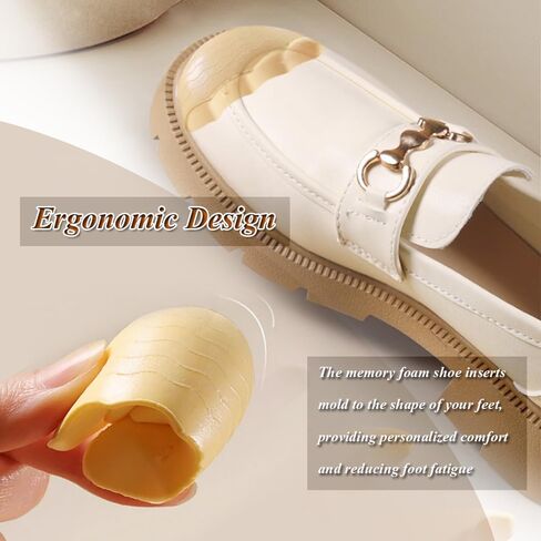 Shoe Filler for Too Big Shoes, Toe Cushion Filler Inserts Make Loose Shoes Fit 2 Pairs Shoe Insoles Adjust Shoe Too Big for Women and Men Ideal for High Heels Casual Sports Dress Shoes (Black-Round) in Kuwait