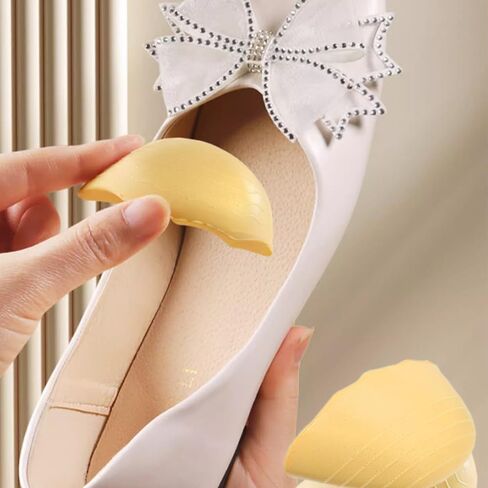 Shoe Filler for Too Big Shoes, Toe Cushion Filler Inserts Make Loose Shoes Fit 2 Pairs Shoe Insoles Adjust Shoe Too Big for Women and Men Ideal for High Heels Casual Sports Dress Shoes (Black-Round) in Kuwait
