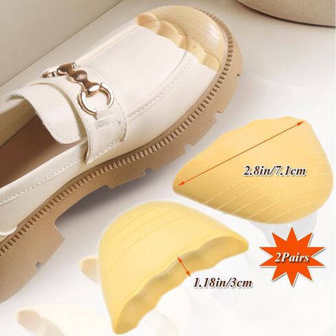 Shoe Filler for Too Big Shoes, Toe Cushion Filler Inserts Make Loose Shoes Fit 2 Pairs Shoe Insoles Adjust Shoe Too Big for Women and Men Ideal for High Heels Casual Sports Dress Shoes (Black-Round) in Kuwait