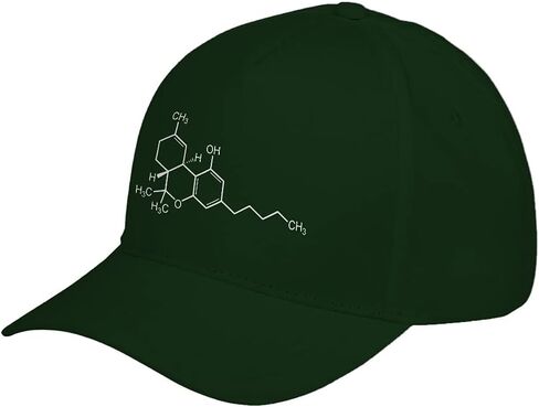 Indica Plateau THC Molecule Adjustable Unisex Baseball Cap in Saudi Arabia