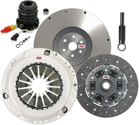 مجموعة القابض Clutchmaxpro OEM Heavy Duty مع دولاب الموازنة مع أسطوانة الرقيق متوافقة مع 1995-1997 Ford Ranger Mazda B2300 2.3L 1998-2001 Ranger Mazda B2500 2.5L (CP07141HDWS-FW16705-CK) in Kuwait