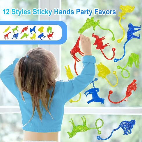 Halloween Sticky Hands Bulk 42PCS Halloween Party Favors for Kids Stretchy Halloween Sticky Hand Toy Goodie Bag Fillers Halloween Trick or Treat Party Supplies Halloween Toys Classroom Prizes for Kids in Saudi Arabia
