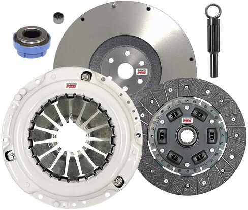 مجموعة القابض Clutchmaxpro OEM Heavy Duty مع دولاب الموازنة مع أسطوانة الرقيق متوافقة مع 1995-1997 Ford Ranger Mazda B2300 2.3L 1998-2001 Ranger Mazda B2500 2.5L (CP07141HDWS-FW16705-CK) in Saudi Arabia