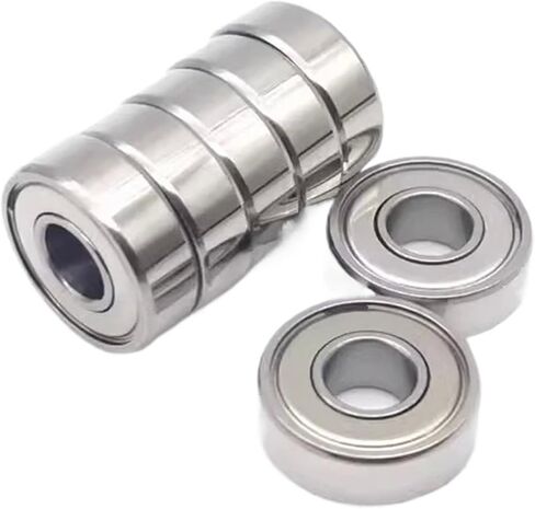 10pcs Miniature Deep Groove Ball Bearing 604 605 606 607 608 623 624 625 626 627 628 629 635 636 637 638 639 ZZ 2RS (10pcs_608 2rs 8x2x7mm) in Saudi Arabia
