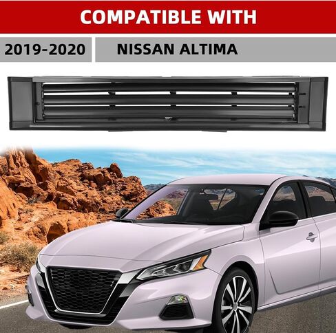 KUAFU Active Grille Shutter Compatible with 2019-2022 Nissan Altima - Replacement for 623306CA0C NI1206106 Lower Radiator Shutter Assembly - Plastic Nylon Black Bumper Grill in Saudi Arabia