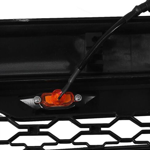 IKON MOTORSPORTS, Grille Compatible With 2013-2024 Dodge Ram 1500, Rebel Style Front Bumper Hood Mesh Grill Matte Black (NO "RAM" LETTER) in Saudi Arabia