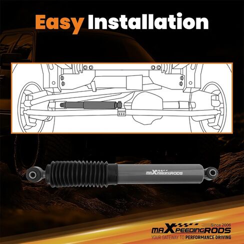 maXpeedingrods Steering Stabilizer for Jeep Wrangler JT Jeep Gladiator JL 2018-2025, G1 Version in Saudi Arabia