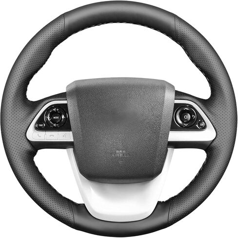MEWANT for Prius Steering Wheel Steering Wrap for Toyota Prius 4 / Prius Prime/Mirai Hand-Stitched in Saudi Arabia