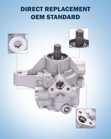 ECCPP مضخة التوجيه السلطة تناسب Acura TSX 2004 2005 2.4L L4 استبدال # 21-5415 مجموعة مضخة مساعدة الطاقة in Saudi Arabia