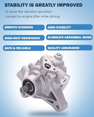 ECCPP مضخة التوجيه السلطة تناسب Acura TSX 2004 2005 2.4L L4 استبدال # 21-5415 مجموعة مضخة مساعدة الطاقة in Saudi Arabia