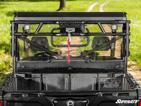 Superatv Game Loader Rack مع Winch 500 رطل لـ Can-Am Defender | يتضمن 2 مصابيح مكعب | ملحق الصيد النهائي | بناء الصلب القوي | تحسين المنفعة والمتانة in Kuwait