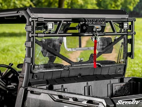 Superatv Game Loader Rack مع Winch 500 رطل لـ Can-Am Defender | يتضمن 2 مصابيح مكعب | ملحق الصيد النهائي | بناء الصلب القوي | تحسين المنفعة والمتانة in Kuwait