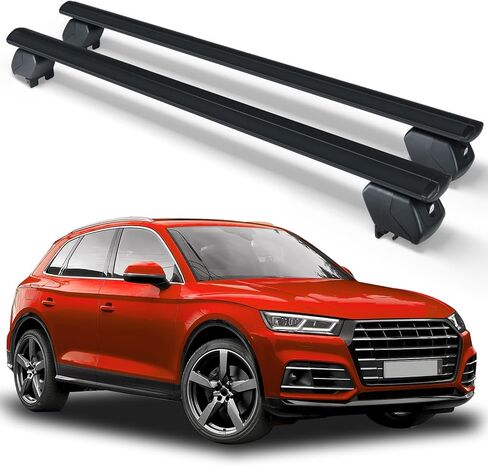 SUORTO Heavy Duty 300 LBS Roof Rack Cross Bars Compatible with 2009-2025 Audi Q5 with Side Rails, Adjustable & Lockable Crossbars Cargo Carrier Rooftop Top Luggage Cars SUVs in Kuwait