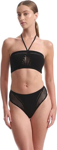 Wolford Zone Beach Brief for Women Bikini Bottom Mid-Rise Silhouette Moderate Back Coverage Shaping Technology in Saudi Arabia