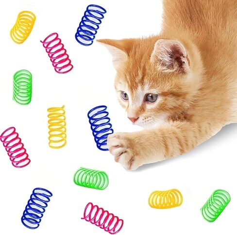 Sungrow Cat Coil Springs ، الترفيه القطط للقطات الداخلية والبلاستيك والأنبوب الأسلاك الملونة المنسوجة ، حلامة تفاعلية للحيوانات الأليفة ، أداة النشاط ، مستلزمات Cat وملحقاتها ، 30 جهاز كمبيوتر شخصي لكل حزمة  in Kuwait