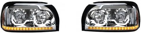 Freightliner Century Chrome Projection Headlight w/LED Turn Signal & Light Bar in Saudi Arabia