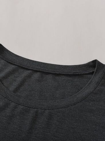 Latuza Women's Bamboo Viscose 3/4 Sleeve Top Slim Fit Crew Neck Shirt 2 Pack in Kuwait