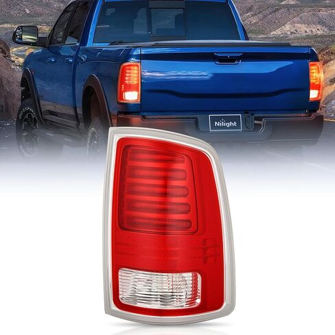 Nilight Taillight Assembly Compatible with 2013 2014 2015 2016 2017 2018 Dodge Ram 1500 2014-2018 Ram 2500 3500 LED Style Driver Side and Passenger Side Rear Tail Light with Bulbs in Saudi Arabia