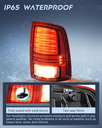 Nilight Taillight Assembly متوافق مع 2013 2014 2015 2015 2017 2018 Dodge Ram 1500 2014-2018 RAM 2500 3500 LED SDEAL SDEAL و LEAD Side Side Light مع المصابيح in Saudi Arabia