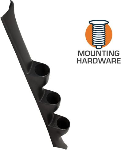 GlowShift Black Triple Gauge Gauge Pod متوافق مع Honda Civic 1992-1995-ABS Plastic-Mounts (3) 2-1/16 " in Saudi Arabia
