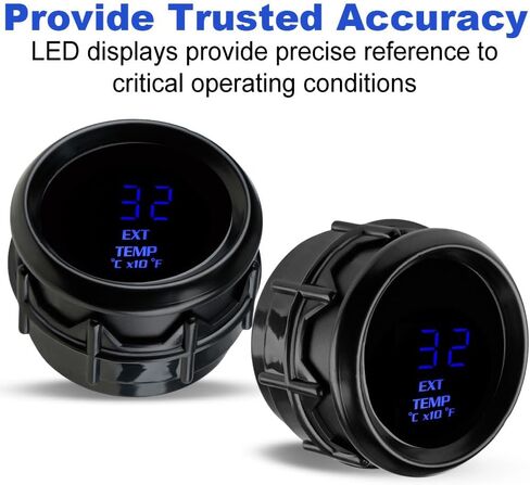 WATERWICH EGT Exhaust Gas Temperature Gauge Meter Kit 2inch 52mm Celsius & Fahrenheit for Car Vehicle Boat Automotive in Saudi Arabia