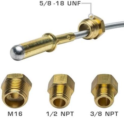 GlowShift 2-5/8 "Racing 280F مجموعة درجة حرارة سائل تبريد المياه ميكانيكية - تشمل مسبار ومحولات أجهزة استشعار درجة الحرارة - الاتصال الأسود - الإضاءة الخلفية LED أبيض - لسيارات السباق - 65 ملم in Saudi Arabia