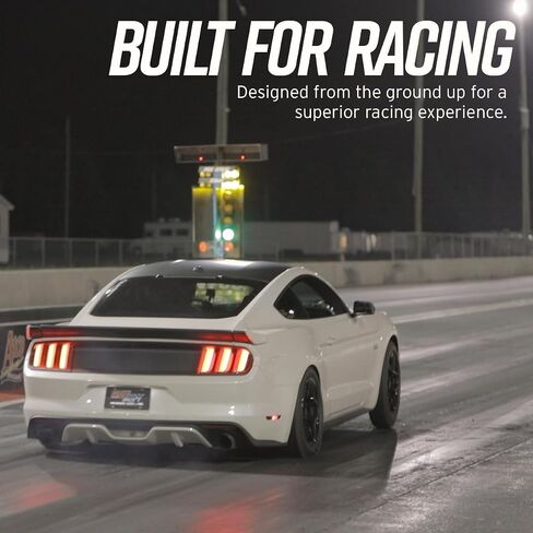 GlowShift 2-5/8 "Racing 280F مجموعة درجة حرارة سائل تبريد المياه ميكانيكية - تشمل مسبار ومحولات أجهزة استشعار درجة الحرارة - الاتصال الأسود - الإضاءة الخلفية LED أبيض - لسيارات السباق - 65 ملم in Saudi Arabia