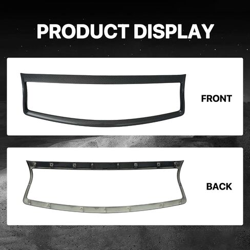 KARPAL Front Grill Outline Trim Overlay Cover Fit for 2014 2015 2016 2017 Infiniti Q50 S Carbon Fiber in Saudi Arabia