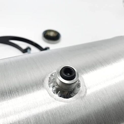 JSD Universal Aluminum Gas Tank 3 8/9 Gallon 8x18 With With Internal Baffle Center Fill 1/4 NPT Outlet in Saudi Arabia