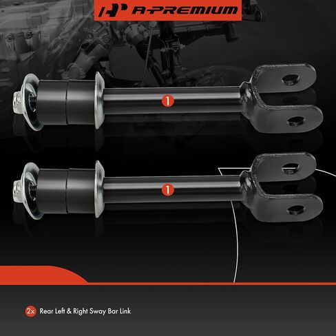 A-Premium 2 x Rear Sway Bar Links Stabilizer Bar Links, Compatible with Toyota Land Cruiser 1998-2007 & Lexus LX470 1998-2007 in Saudi Arabia