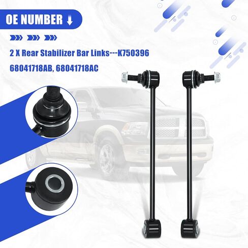 K750396 Rear Stabilizer Sway Bar End Link Replacement for 2009-2010 DODGE RAM 1500 Truck 2019-2020 RAM 1500 CLASSIC 2011-2018 RAM 1500 Truck in Saudi Arabia