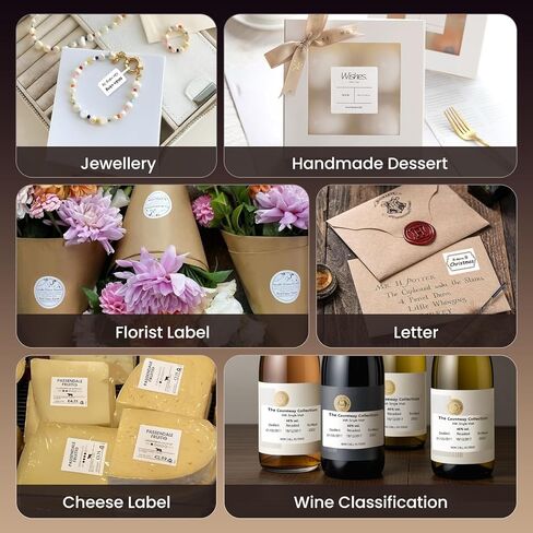 CLABEL Label Maker, Barcode Printer, 220B Thermal Bluetooth Mini Label Printer Sticker Printer Maker Machine 2 Inch No Ink Portable with 1 Roll Tape for Small Business,Office, Home Black in Kuwait