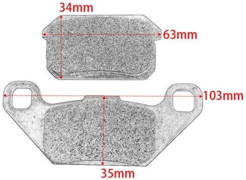 Compatible Rear Brake Pads For 250CC PGO Go Kart Buggy Models SS250 in Saudi Arabia