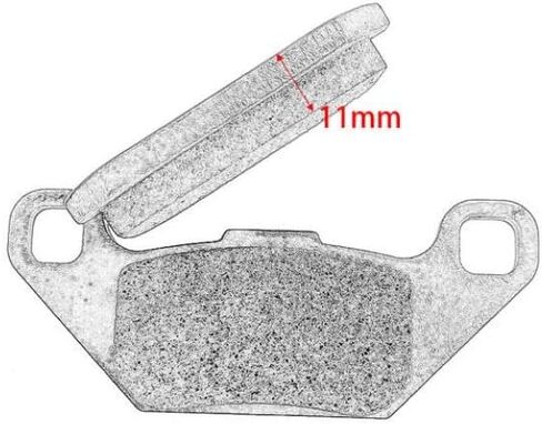 Compatible Rear Brake Pads For 250CC PGO Go Kart Buggy Models SS250 in Saudi Arabia