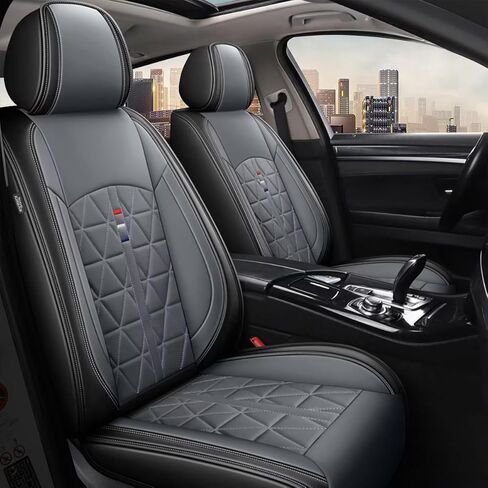 Seat Covers Full Set Fit for Chevy Colorado 2015-2024 2025 2026 Crew Cab | Extended Cab Z71 LT ZR2 Work Truck Leather Car Seat Covers Waterproof Seat Cushion Protectors (Black&Red Line) in Saudi Arabia