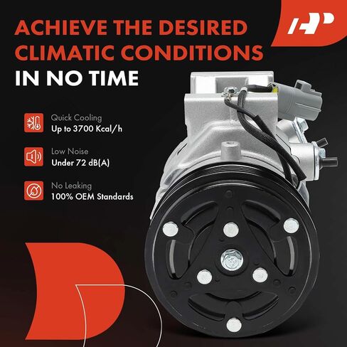 A-Premium Air Conditioner AC Compressor with Clutch Compatible with Toyota Corolla 2001-2008 in Saudi Arabia