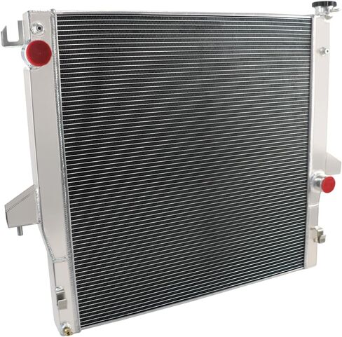 CU2711 Aluminum Radiator Compatible with 2003-2010 2007 Dodge Ram 3500 Radiator 2005 Dodge Ram 2500 Radiator Pickup Truck 5.9L 6.7L CUMMINS, 4 Row Performance Full Aluminium Radiator in Saudi Arabia