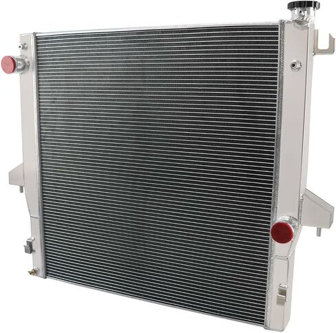 CU2711 Aluminum Radiator Compatible with 2003-2010 2007 Dodge Ram 3500 Radiator 2005 Dodge Ram 2500 Radiator Pickup Truck 5.9L 6.7L CUMMINS, 4 Row Performance Full Aluminium Radiator in Saudi Arabia