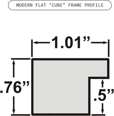 إطارات Craig Frames إطار الصورة المخصصة - مصنوعة للطلب بأي حجم من 12x18 إلى 24 × 36 (¼ "" الزيادات) ، 1 بوصة أساسي in Saudi Arabia