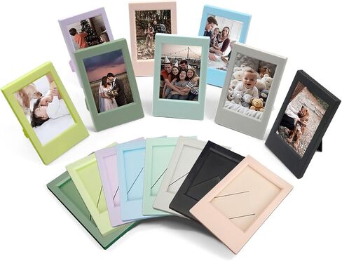 إطارات صور مصغرة من 16 عبوة 2x3 ، عرض صور طاولة صغيرة ملونة ، متوافقة مع فيلم Fujifilm Instax Mini و Polaroid 3 بوصة ، مثالي للمكتب والمنزل والديكور المكتبي in Saudi Arabia