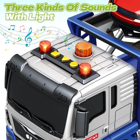 لعبة Truck Truck Truck Springflower ، 3 4 5 5 6 سنوات من العمر ، مركبة شاحنات صغار ، 12 "لعبة كبيرة مع صوت سيارة ، هدايا عيد ميلاد لـ 3 4 5 6 بويز والبنات in Kuwait
