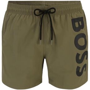 BOSS Men's Octopus Olive Green Logo Swim Shorts (US, Alpha, X-Large, Regular, Regular, Green) in Saudi Arabia