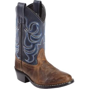 Cody James Boys' Holt Two-Tone Embroidered Western Boot Round Toe - 41477 in Saudi Arabia