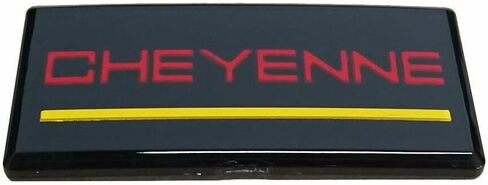 2x 88-98 Cheyenne Roof Bawar Cab Emblem 3D Badge Padge Side Side Screens Replick for Cheyenne (Red Black) in Kuwait
