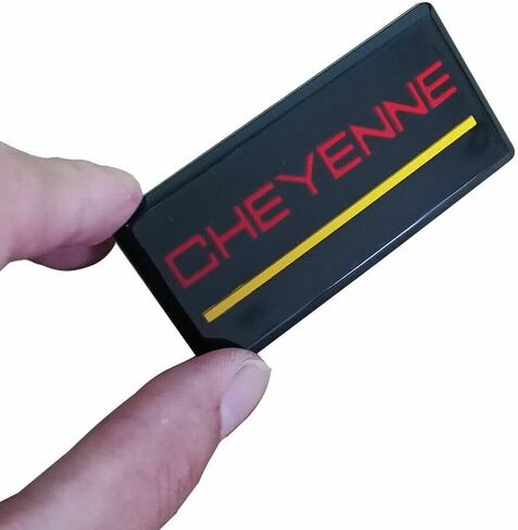 2x 88-98 Cheyenne Roof Bawar Cab Emblem 3D Badge Padge Side Side Screens Replick for Cheyenne (Red Black) in Kuwait