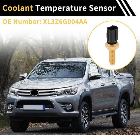 Coolant Temperature Sensor for Ford F-150 1998-2003 Water Temperature Temp Sender Sending Unit Sensor No.XL3Z6G004AA Gold Tone in Saudi Arabia