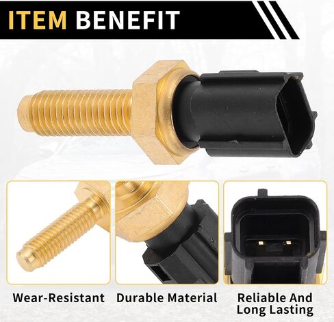 Coolant Temperature Sensor for Ford F-150 1998-2003 Water Temperature Temp Sender Sending Unit Sensor No.XL3Z6G004AA Gold Tone in Saudi Arabia