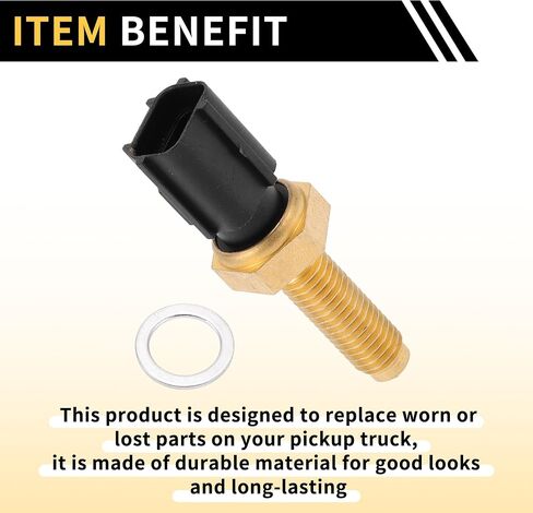 Coolant Temperature Sensor for Ford F-150 1998-2003 Water Temperature Temp Sender Sending Unit Sensor No.XL3Z6G004AA Gold Tone in Saudi Arabia