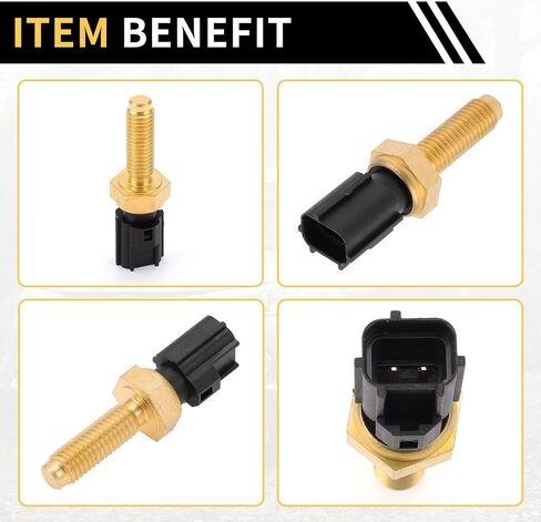 Coolant Temperature Sensor for Ford F-150 1998-2003 Water Temperature Temp Sender Sending Unit Sensor No.XL3Z6G004AA Gold Tone in Saudi Arabia